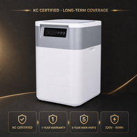 Composteur électrique pour déchets alimentaires de 5 kg pour usage domestique avec sortie d'engrais organique, machine de compostage intelligente en acier inoxydable