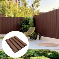 Panneau mural en bois WPC imperméable à l'eau Panneau décoratif composite Revêtement mural en plastique pour l'extérieur Isolation thermique Étanche à l'humidité