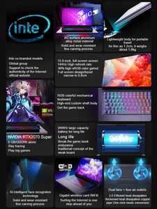 Ordenador portátil para estudiantes, notebook de 2022 Core i7 fino y ligero con alta configuración, Super 2070 tarjeta gráfica/8G, novedad - Product Image 4