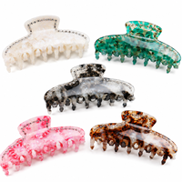 Nouveauté : Pince à Cheveux en Acétate de Cellulose avec Logo Personnalisé et Strass 2026, Fixation Forte en Cristal, Accessoires pour Cheveux Femme – Vente en Gros