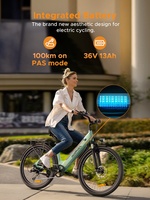 EU-Lager 250W Step-Through E-Bike Hillmiles MileCity 1 36V 13Ah Lithium-Akku Schlankes Urbanes Elektrofahrrad