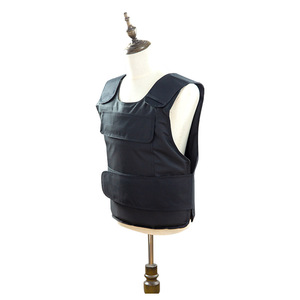 Gilet pare-couteaux noir anti-coupure pour la sécurité dans les hôpitaux, les écoles, les banques, équipement tactique avec coutures soudées - Product Image 4