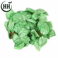 Fourniture directe d'usine Tenture murale intérieure décoration de chambre feuilles en plastique traînant de l'argent plantes d'herbe vignes artificielles