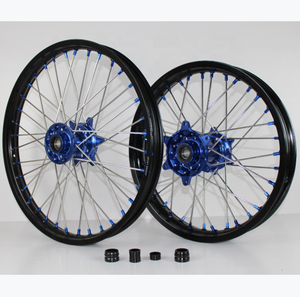 2003-2023 Roues Motocross Jantes 18/21 ''Noir Bleu YZ/<span class=keywords><strong>YZF</strong></span> /WRF <span class=keywords><strong>125</strong></span> 250 450 - Product Image 2