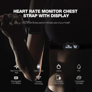 Monitor de Ritmo Cardíaco con Correa para el Pecho, Pantalla, BLE ANT+, Sensor Óptico de Frecuencia Cardíaca, Deportivo, Recargable, Resistente al Agua IP67, 15 Días de Autonomía de la Batería - Product Image 3