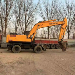 Excavateur sur pneus HYUNDAI 210 de 21 tonnes d'occasion HYUNDAI 210w-7 de bonne qualité fiable et performante à vendre à bon prix - Product Image 1