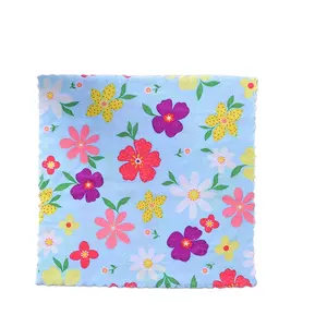 最畅销的多彩高品质彩色印花方巾手帕定制手帕