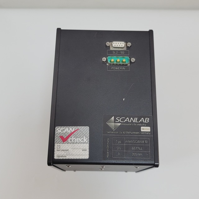 Scanlab Intelliscan III 10 355nm Laser Scan Head, UV Laser Galvanometer