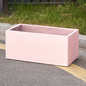 Maceta rectangular personalizada de óxido de magnesio H156 para espacios públicos de centros comerciales - Product Image 3