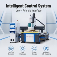 Kit de routeur CNC 3 axes ATC 1325 1328 prêt à être expédié, machine DIY 1530 avec système de magazine d'outils automatique