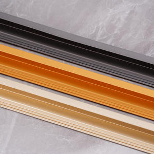 Décoration murale en alliage d'aluminium Fermeture d'angle Lignes métalliques résistantes à la corrosion <span class=keywords><strong>Clip</strong></span> de bande métallique Garnitures métalliques - Product Image 5