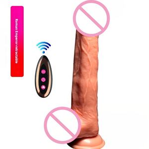 2021 Offre Spéciale sans fil télécommande vibrant chauffage télescopique réaliste godes lécher balançoire gode femmes sexe Masturbation - Product Image 4