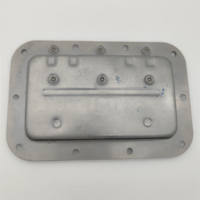 HM4204 HIME Poignée encastrée contemporaine en acier inoxydable 304 pour extérieur, avec anneau de couvercle à ressort en zinc pour escalier