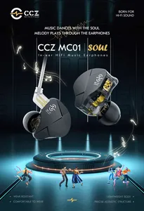 CCZ MC01 10MM Dual-Magnet Große DD-Gaming-Ohrhörer Kabel gebundener Kopfhörer In-Ear-Monitor-Kopfhörer mit abnehmbarem 5N OFC-Kabel für Musik - Product Image 2