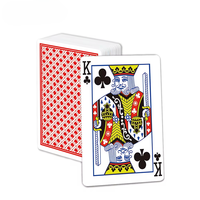 Cartes de jeu en plastique imperméables personnalisées OEM, cartes de poker de qualité supérieure pour club/casino