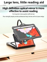 Lupa Digital LED de Escritorio de Última Generación con Diseño de Diadema, Sin Reflejos, Sin Mareos, Excelente Ayuda para la Lectura