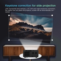 Proyector de Alta Calidad con Enfoque Automático, Keystone, Mini LED, para Cine en Casa, TV, Resolución Nativa 1080P, LCD, Video, WiFi, 8K, Sistema Android 14, 2+32G