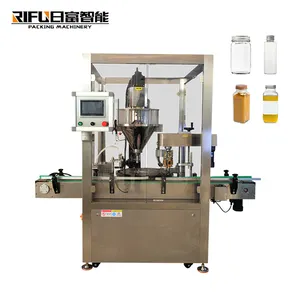 rotary cosmetic liquid powder 2 in 1 filling sealing and capping machine