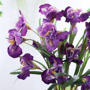 <span class=keywords><strong>S</strong></span>-1489 Haute Qualité Fleur D'iris Artificiel Fleurs En Soie Belle Fleur Bleue Tige Pour La Décoration De Fête - Product Image 1