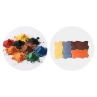 Brique colorant pigments d'oxyde de fer rouge