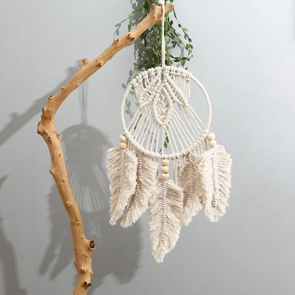 Boho Cotton Rope Home Decor Wholesale Handmade Wall Hangings Art Macrame Dream Catcher