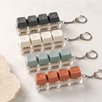 Porte-clés personnalisé en gros avec capuchon de touche, style interrupteur mécanique, support en acrylique, anneau métallique, cadeau promotionnel d'entreprise
