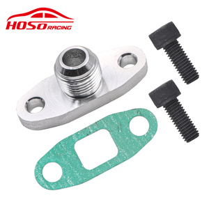 Kit d'adaptation de bride de sortie de turbo en aluminium Hoso Racing AN10 avec joint pour T3T4 - Product Image 1