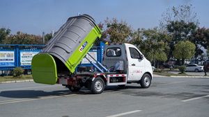 משאית הידראולית קטנה 3CBM 5CBM עם וו הרמה, משאית להובלת פסולת עם מיכל נתיק, ישירות מהמפעל - Product Image 6