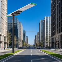 Lampe solaire de rue à détecteur de mouvement, haute luminosité 80W, étanche IP66