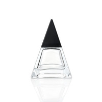 Neu Eingetroffen: Pyramidenförmige Luxus Vintage Leere Glas-Parfümflasche 30ml 50ml 100ml mit Deckel für Männer und Frauen