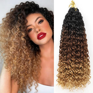 <span class=keywords><strong>Extension</strong></span> per capelli Luffy Spring Twist, <span class=keywords><strong>lunghe</strong></span> <span class=keywords><strong>trecce</strong></span> ricce all'uncinetto - Product Image 1