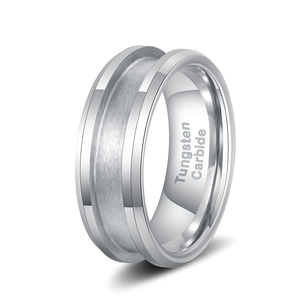 Poya 4mm 6mm 8mm Noir Blanc Céramique Acier Inoxydable Titane Tungstène Noyau de bague vierge pour incrustation - Product Image 2