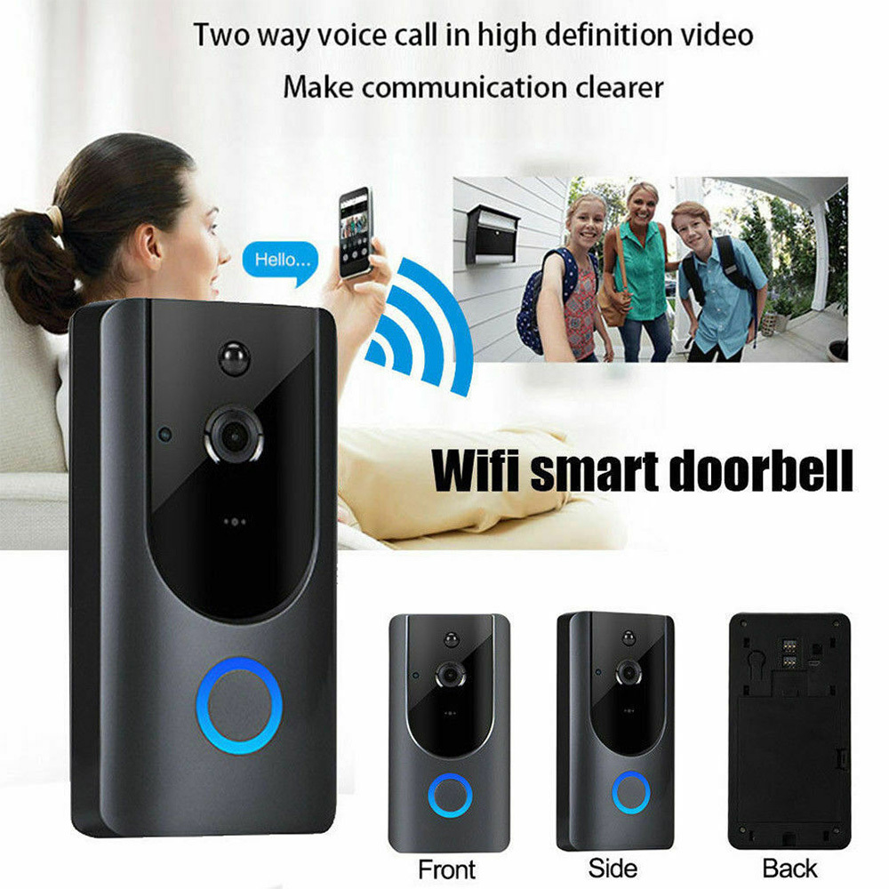 TUYA Smart WiFi Video Doorbell Camera, 1080P HD Wireless Doorbell with Two-Way Audio, Night Vision, Motion Detection & App Control - View 4