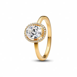 <span class=keywords><strong>Anillo</strong></span> PandoraFF 2026 <span class=keywords><strong>de</strong></span> <span class=keywords><strong>Plata</strong></span> <span class=keywords><strong>de</strong></span> Ley S925 con Corazón Rosa y Lazo Ovalado Dorado para el Dedo Índice, Estilo <span class=keywords><strong>de</strong></span> Alta Gama para Mujer - Product Image 3