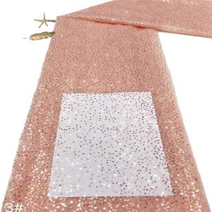 BTC2705ファンシーレース刺繍生地100% ポリエステルメッシュ生地花柄ビーズ環境に優しいテキスタイル衣服結婚式用 - Product Image 3