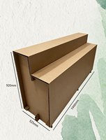 Présentoirs en Carton Ondulé Écologiques – Fixations Modernes Style Minimaliste – Installation Modulaire – Accessoires de Centre Commercial – Nid d'Abeille