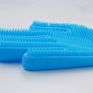 Spazzole per Toelettatura Animali Domestici Ecologiche all'Ingrosso dalla Fabbrica, 5 Colori, in Silicone Resistente al Calore, per Bagno, Massaggio e Taglio per Cani - Product Image 4