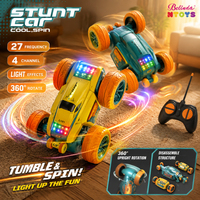 Voitures télécommandées Belinda 4Ch Rc Stunt Cars 27Mhz avec lumière, voiture télécommandée haute vitesse avec musique, cadeaux pour enfants