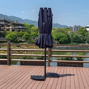 Sombrilla Solar LED de Diseño Nuevo para Exteriores, de 15 pies, Grande, para Patio, Jardín, Porche, de Doble Cara, con Mesa, Sombrilla Doble - Product Image 2