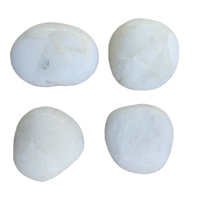 Ciottoli <span class=keywords><strong>Bianchi</strong></span> Lucidati a Basso <span class=keywords><strong>Prezzo</strong></span>, Pietre Naturali di Fiume per Decorazione <span class=keywords><strong>Giardino</strong></span> - Product Image 1