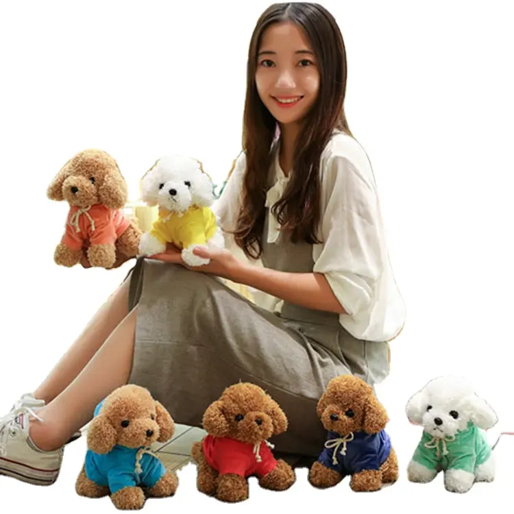 Factory Price 20cm 25cm New Gift Doll Animals Plush Toy Teddy Dog Stuffed Toys Dolls For Birthday Present