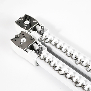 Rail de rideau à double rail motorisé et manuel pour la superposition de rideaux transparents et occultants <span class=keywords><strong>sur</strong></span> la même fenêtre - Product Image 4