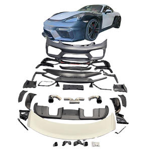 Kit de carrosserie Widebody pour <span class=keywords><strong>Posche</strong></span> Cayman 981 Kit de carrosserie Upgrade 718 GT4 PP Bumper Kit 718 pour Cayman 981 GT4 Style - Product Image 4