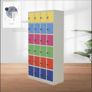 Armoire professionnelle en acier à 24 portes, moderne, pliable et extensible, casier métallique <span class=keywords><strong>mini</strong></span> pour vestiaires scolaires, gymnases et villas - Product Image 5
