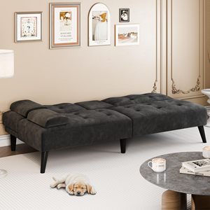 <span class=keywords><strong>Canapé</strong></span>-lit futon <span class=keywords><strong>convertible</strong></span> deux places avec porte-gobelets, petit <span class=keywords><strong>canapé</strong></span> avec angles réglables, accoudoirs amovibles, idéal pour appartement - Product Image 3