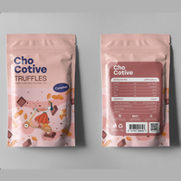 Sachet d'emballage de thé mat à faible MOQ, qualité alimentaire, avec logo personnalisé, refermable, à fermeture éclair et à encoche de déchirement facile