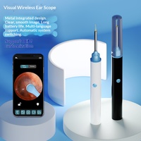 Otoscope visuel HD pour le nettoyage des oreilles avec caméra 1080P, sans fil et recharge USB-C, 6 lumières LED pour un outil de retrait de cérumen sûr, modèle V109