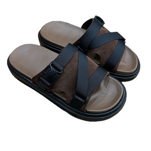 Claquettes en <span class=keywords><strong>feutre</strong></span> pour hommes, d'été, d'extérieur, antidérapantes, respirantes, à bout ouvert, à plateforme, à <span class=keywords><strong>semelle</strong></span> épaisse, décontractées, légères, vente en gros - Product Image 3