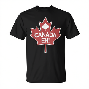 Camiseta con la Hoja de Arce de Canadá, Producto Promocional con el Símbolo Canadiense Icónico - Product Image 2