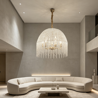 Luminaire suspendu LED de style scandinave, lustre en verre moderne nordique de luxe, lampe suspendue pour la décoration intérieure de la salle à manger, du bar
